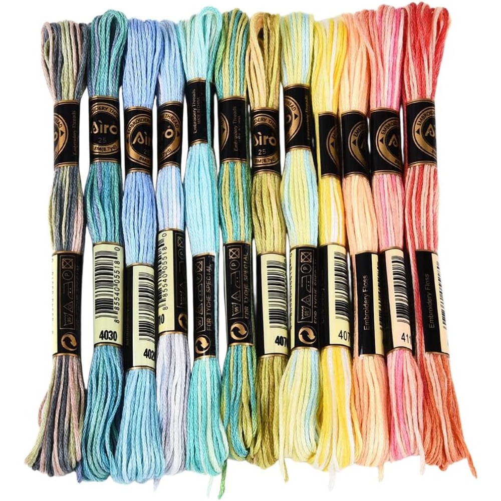 Embroidery Bracelet - 12 Meadas 105 Jardas 6 Fios