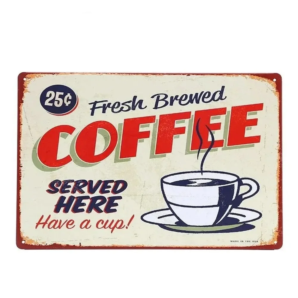 Embroidery Garden - Placas de Metal Decorativas: Beba Café