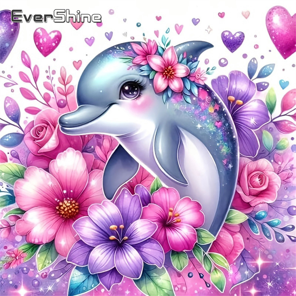 Embroidery Daisy - Evershine Mosaico de Diamantes de Animais,