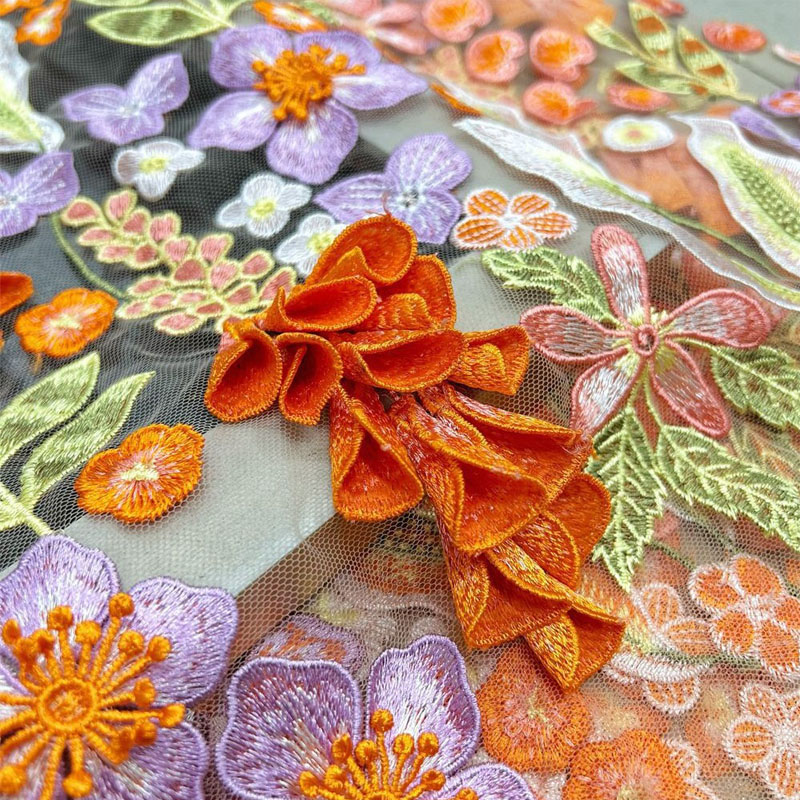 Embroidery Yellow Flower - Carrilhão de vento amarelo de alta