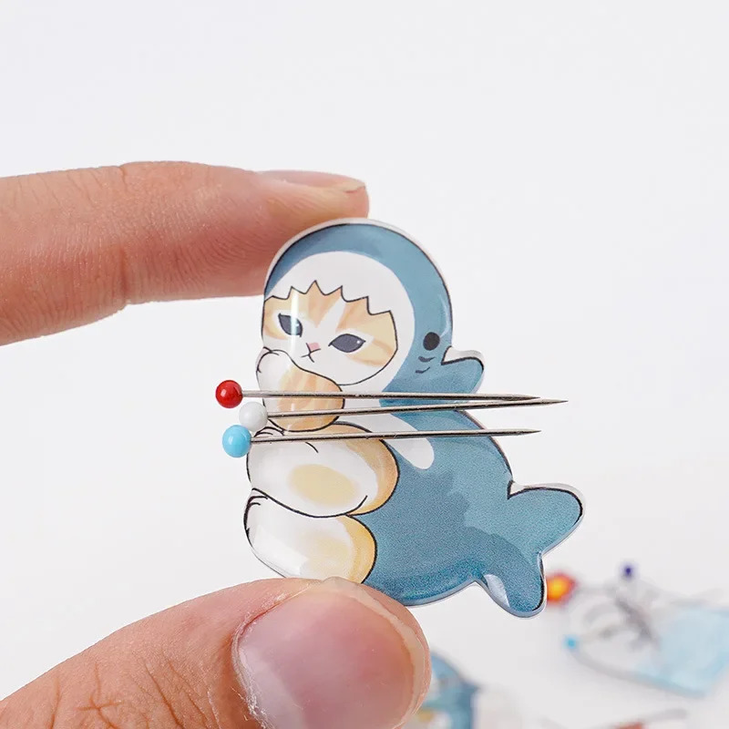 Needle Minder Magnet - Agulha acrílica de gato fofo, 1