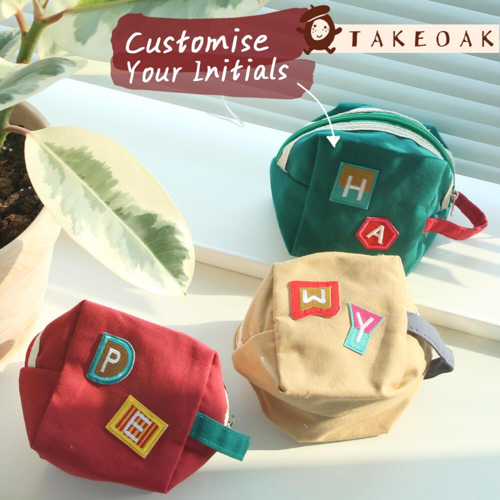 Embroidery Patch - Bolsa Mini de Lona com Zíper
