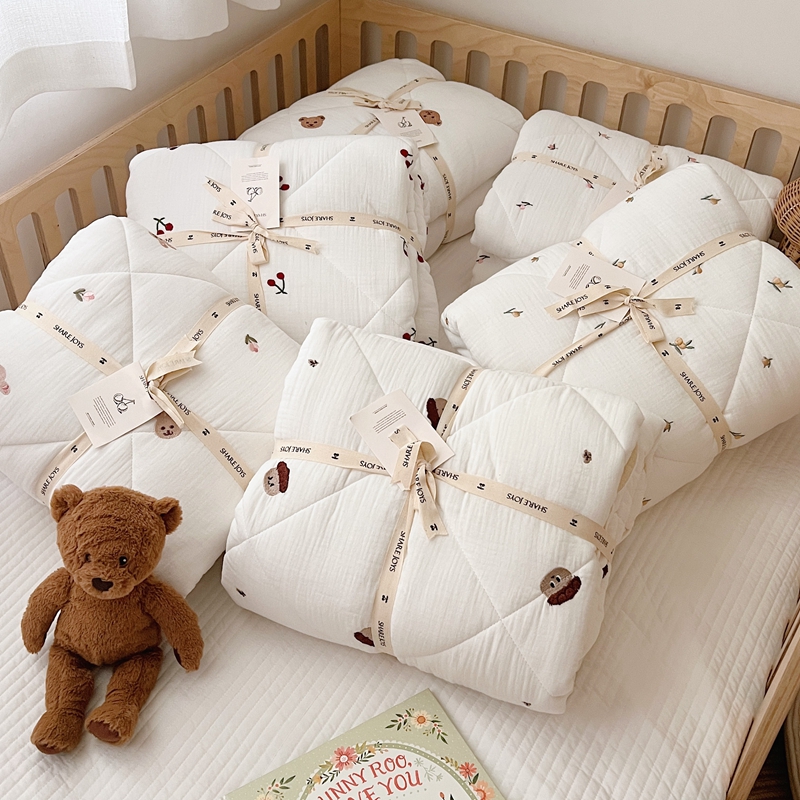 Embroidery Quilt Cover - Cobertor de Inverno para Bebês, Edredom