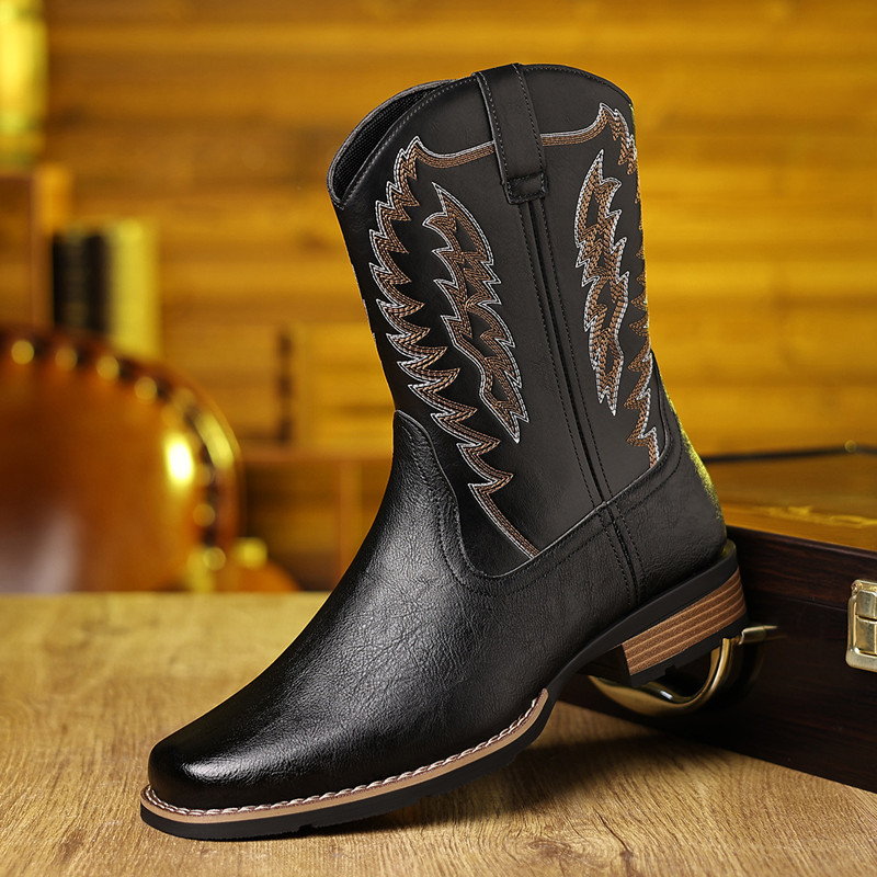 Botas de Cowboy Ocidentais Mas - Embroidery On Leather avaliação e preço
