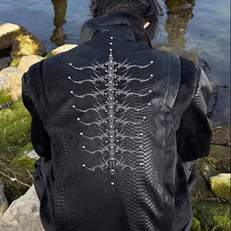 Jaqueta Masculina Preta com Es - Embroidery Knit avaliação e preço