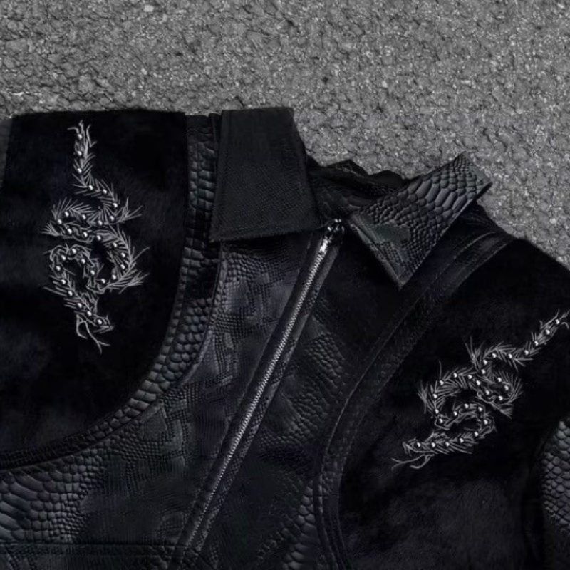 Jaqueta Masculina Preta com Es - Embroidery Knit avaliação e preço