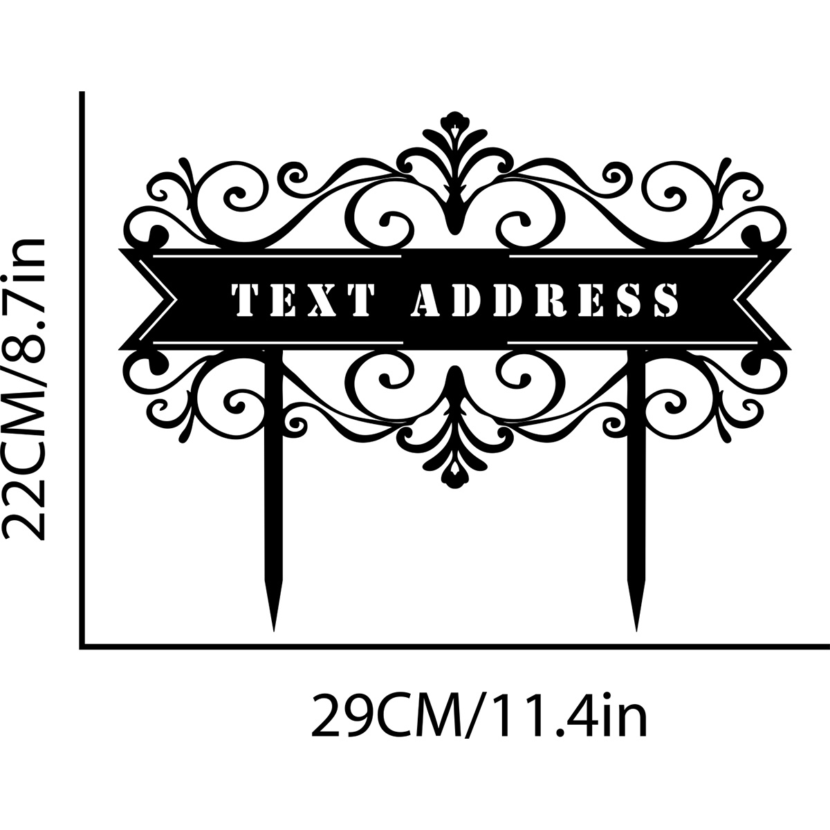 Estaca personalizada do endere - Embroidery Garden avaliação e preço