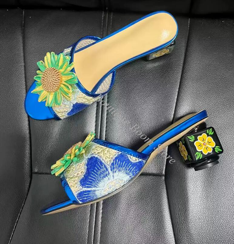 Sandálias Femininas com Bordad - Embroidery Flower avaliação e preço
