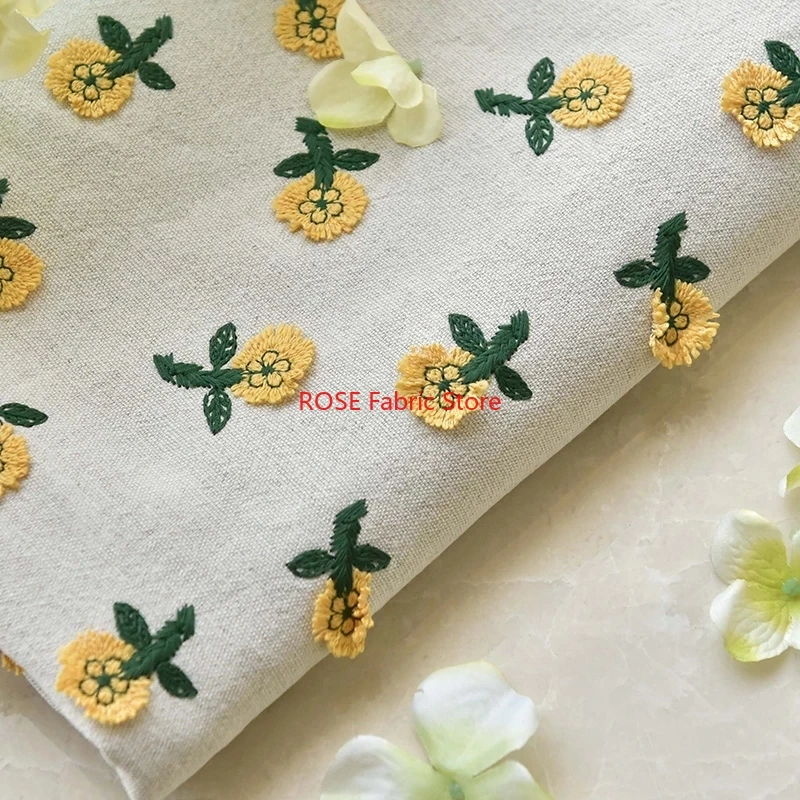 Ins inspirado 3d pequena flor  - Embroidery Yellow Flower avaliação e preço