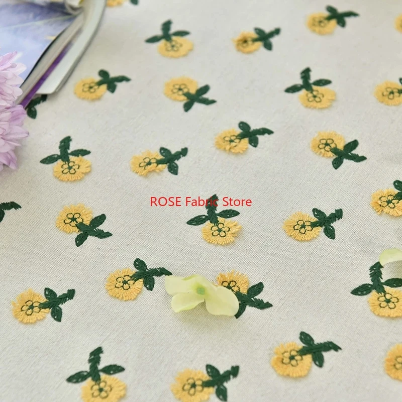 Ins inspirado 3d pequena flor  - Embroidery Yellow Flower avaliação e preço
