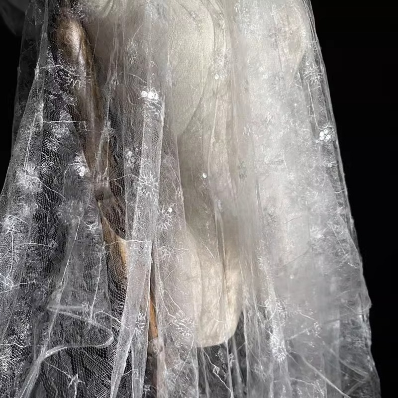 Renda flor bordado lantejoulas - Embroidery Net Dress avaliação e preço