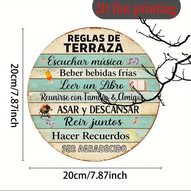 Placa Redonda de Alumínio, Pla - Embroidery Garden avaliação e preço