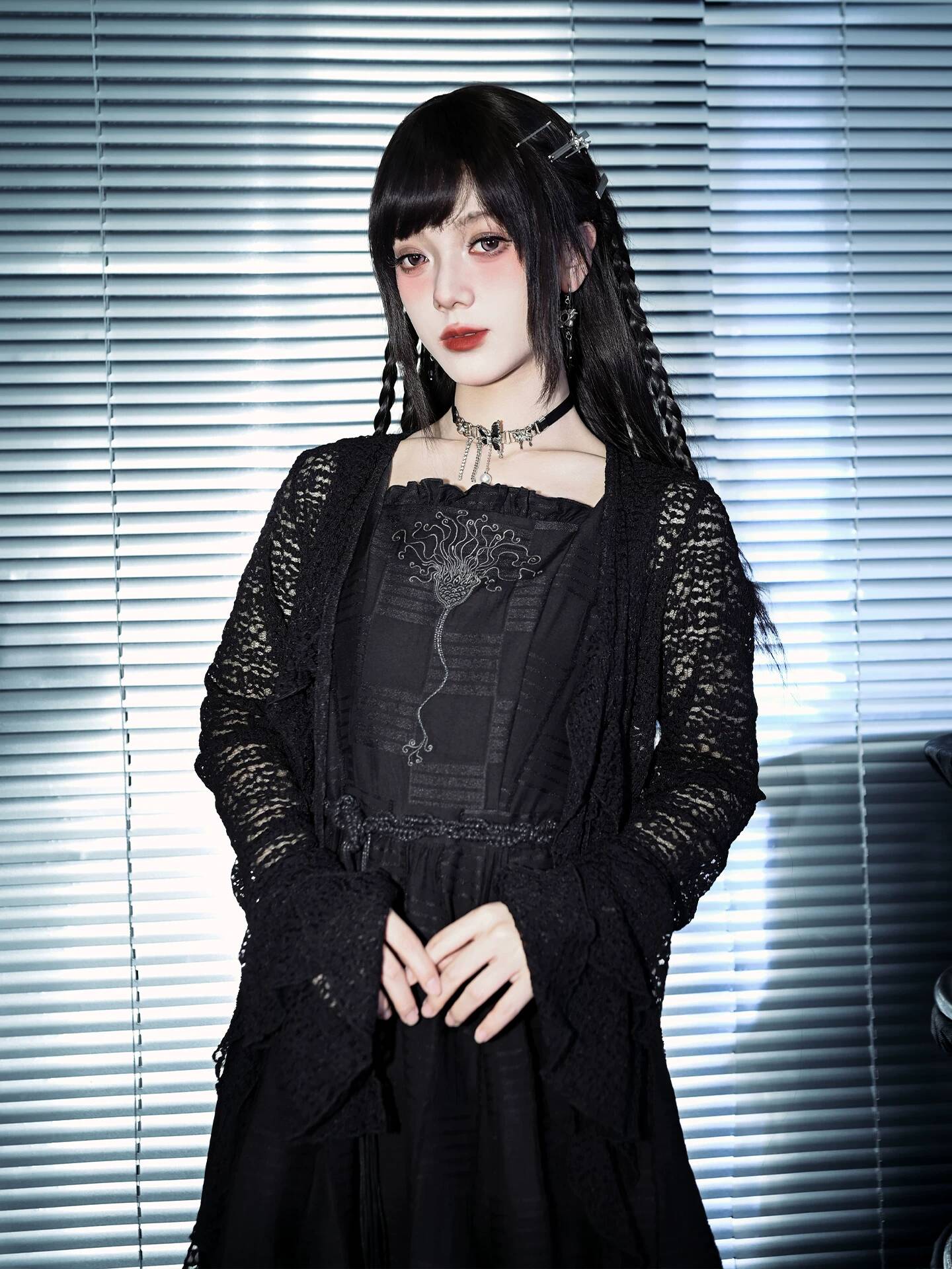 Novo Vestido Longo Preto de Du - Embroidery Knit avaliação e preço