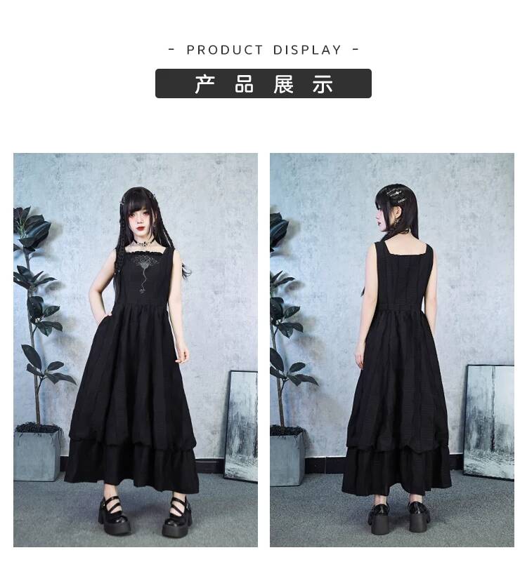 Novo Vestido Longo Preto de Du - Embroidery Knit avaliação e preço