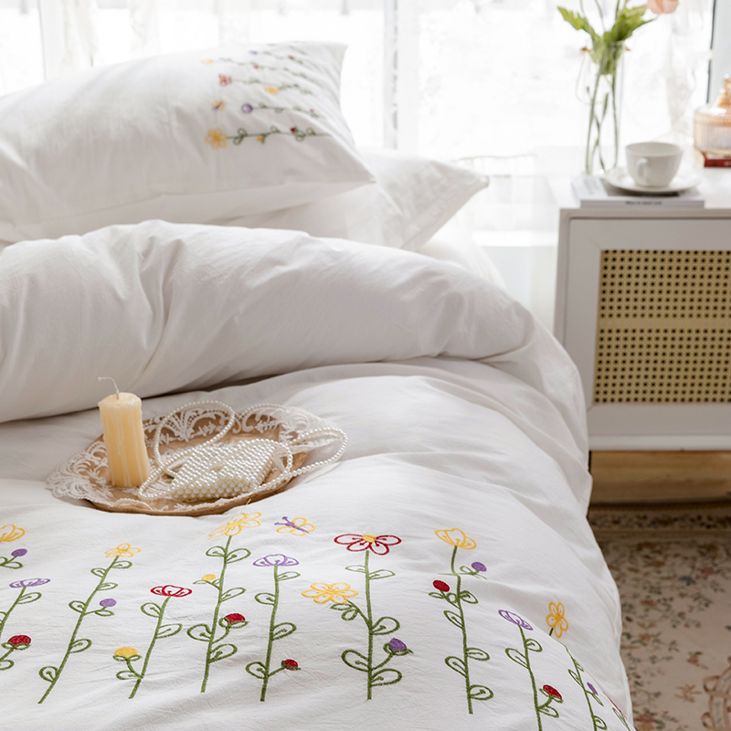 Conjunto de capa de edredom bo - Embroidery Quilt Cover avaliação e preço