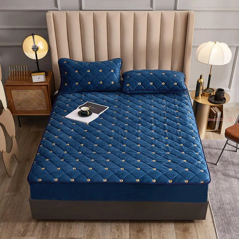 Capa de colchão bordada engros - Embroidery Quilt Cover avaliação e preço