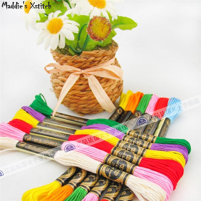 Conjunto de lona ponto cruz pa - Dmc Floss Set avaliação e preço