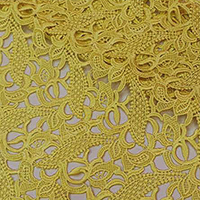 Pano de renda de alta qualidad - Embroidery Yellow Flower avaliação e preço