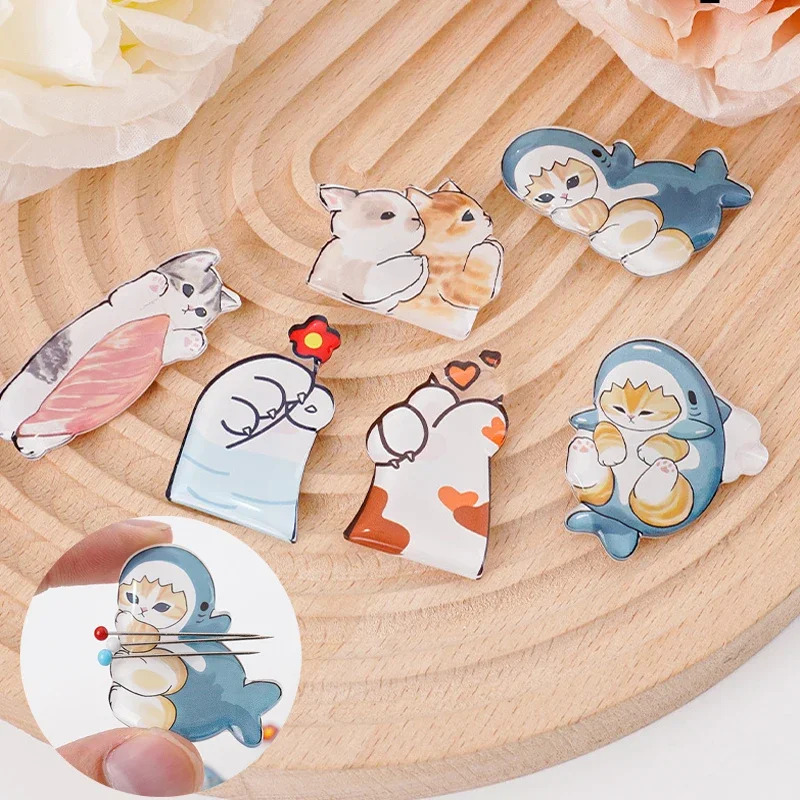 Agulha acrílica de gato fofo,  - Needle Minder Magnet avaliação e preço
