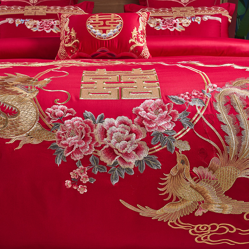 100% algodão conjunto de cama  - Embroidery Quilt Cover avaliação e preço