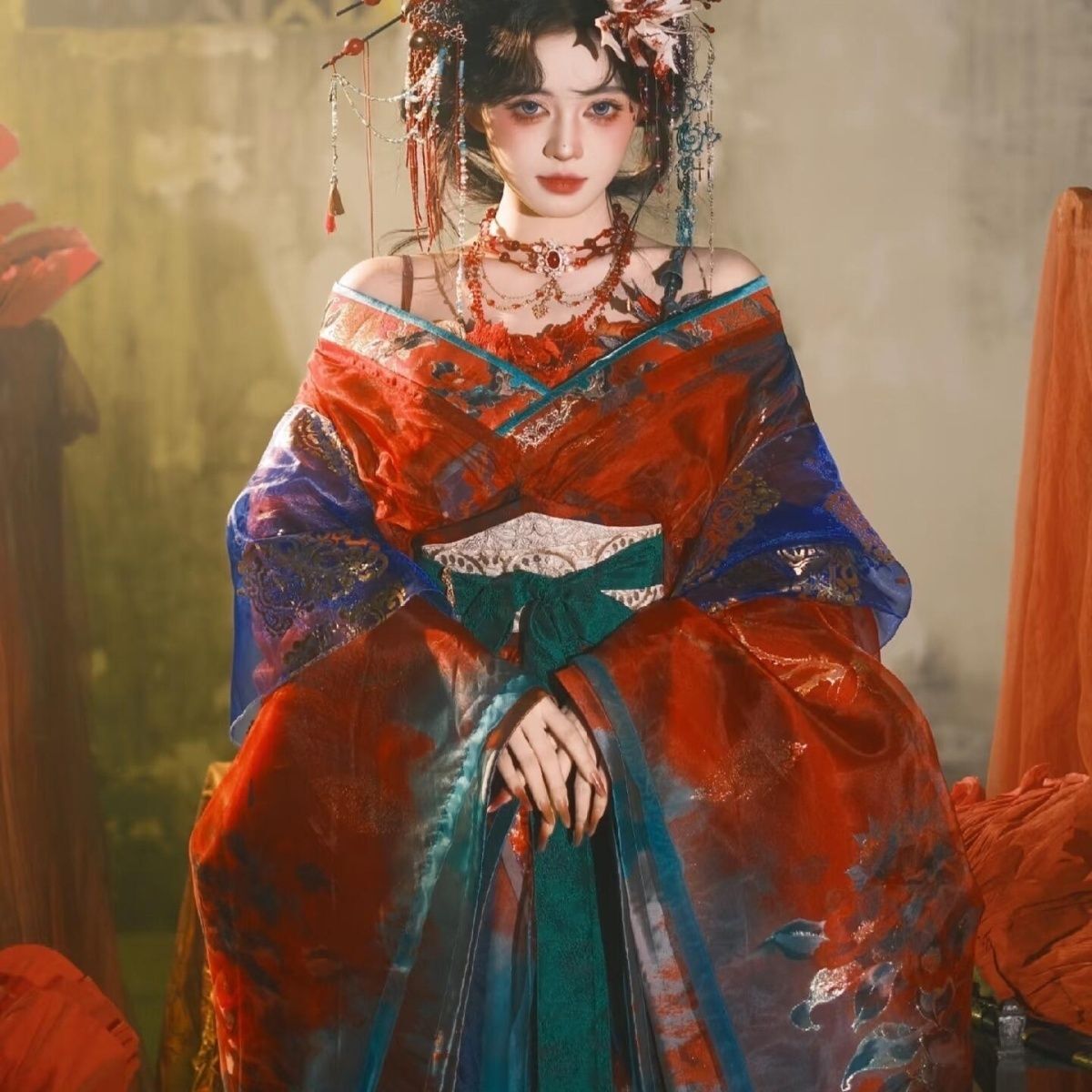 Vestido Feminino Hanfu Preto e - Embroidery Kit avaliação e preço