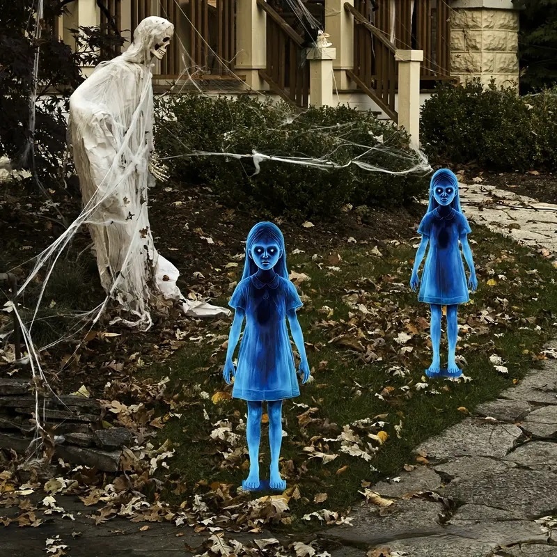 2 pçs halloween gêmeo fantasma - Embroidery Garden avaliação e preço