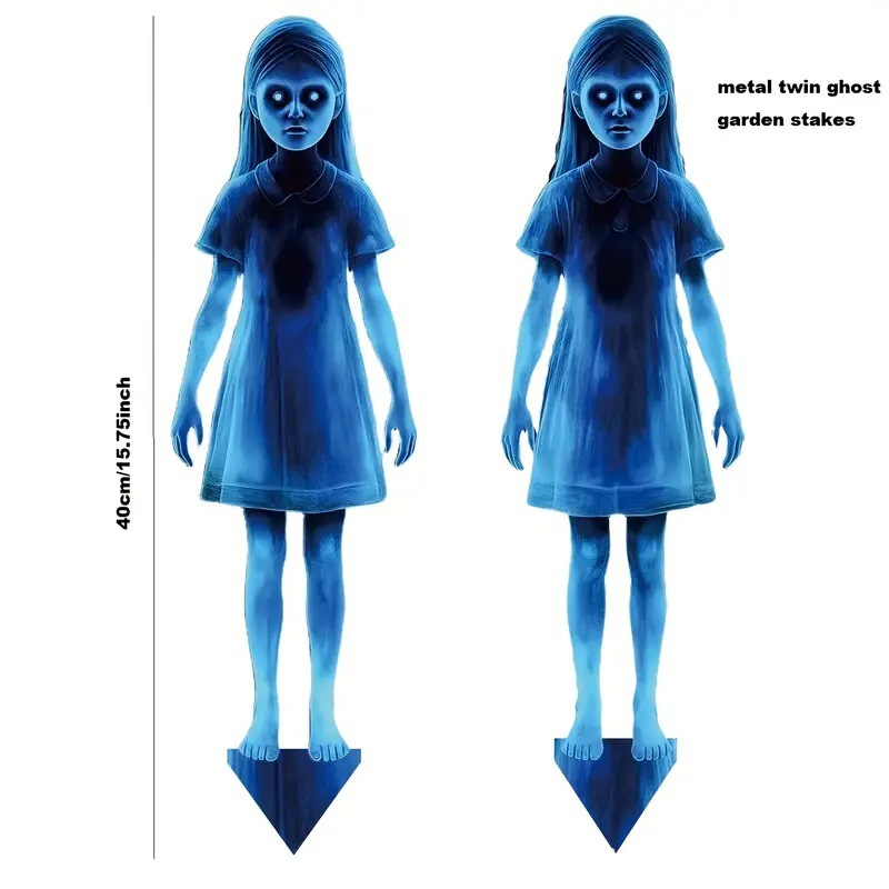 2 pçs halloween gêmeo fantasma - Embroidery Garden avaliação e preço