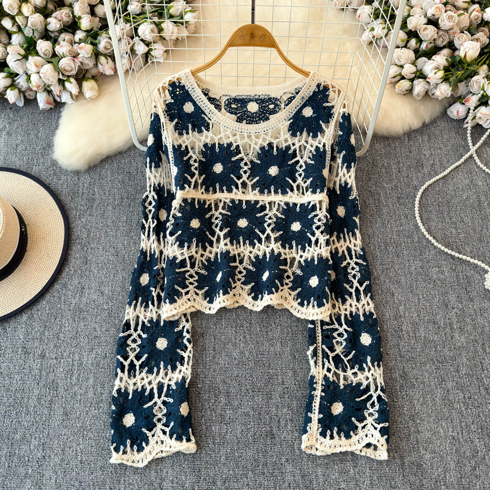 Blusa Cropped de Crochê Floral - Embroidery Daisy avaliação e preço