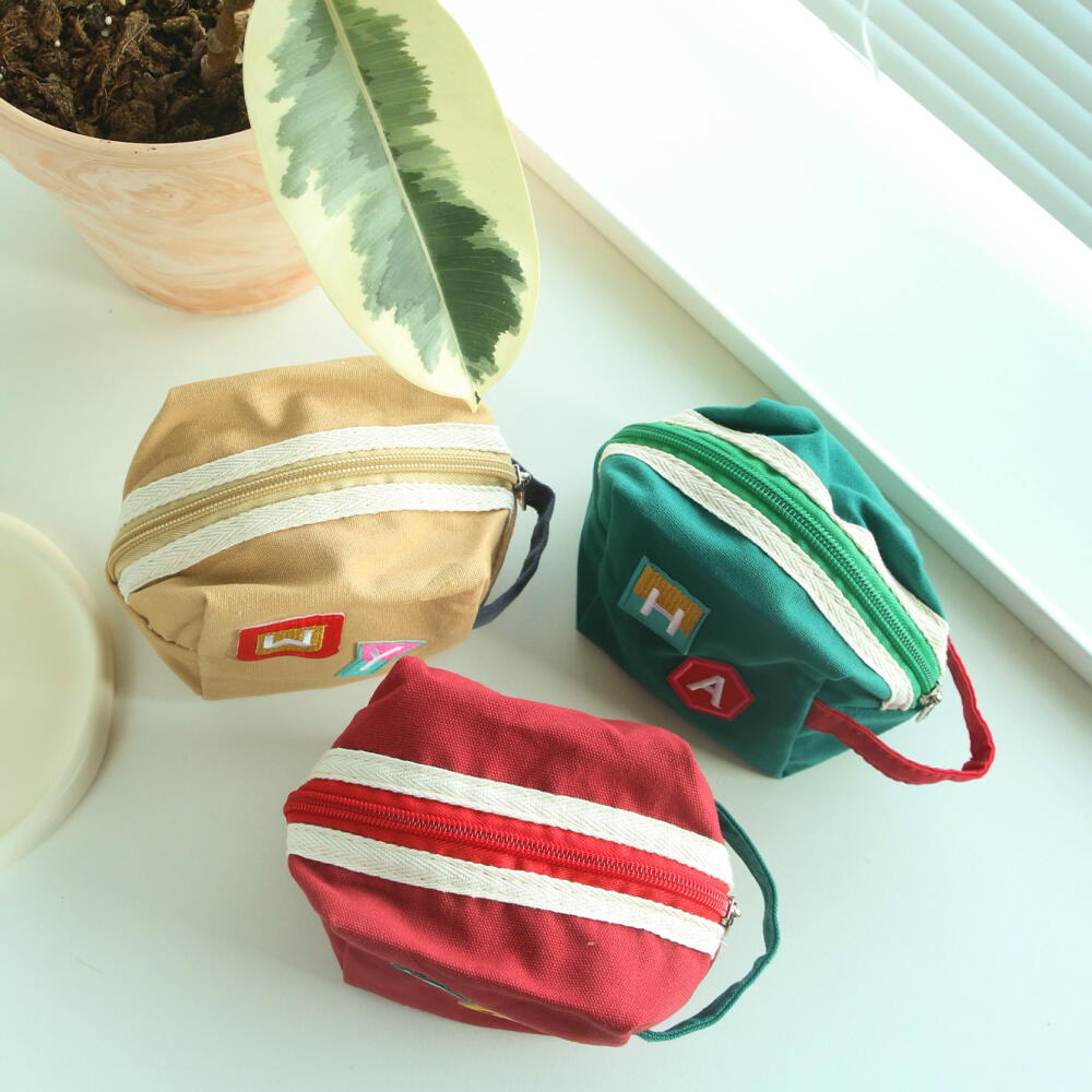 Bolsa Mini de Lona com Zíper P - Embroidery Patch avaliação e preço