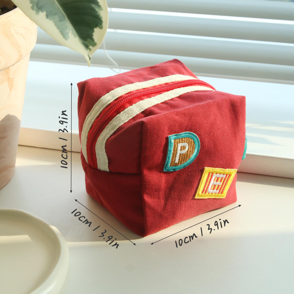 Bolsa Mini de Lona com Zíper P - Embroidery Patch avaliação e preço