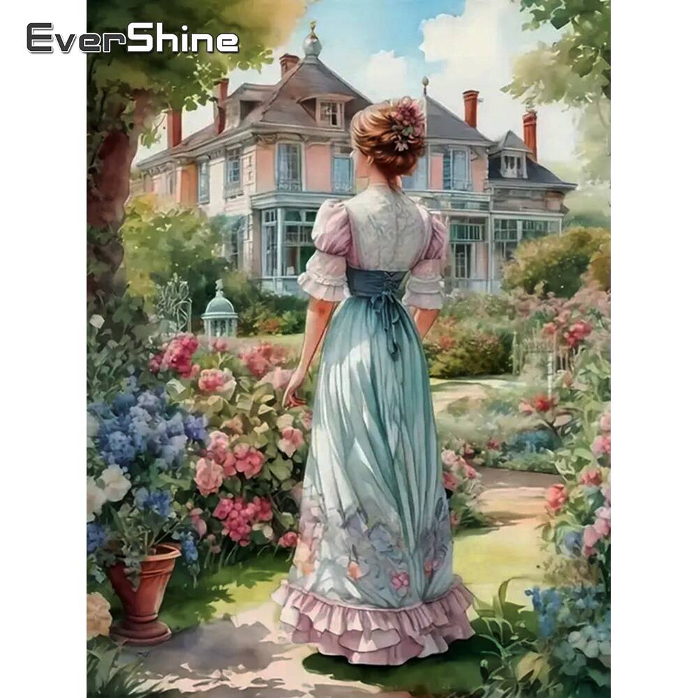 Evershine pintura diamante amo - Embroidery Garden avaliação e preço