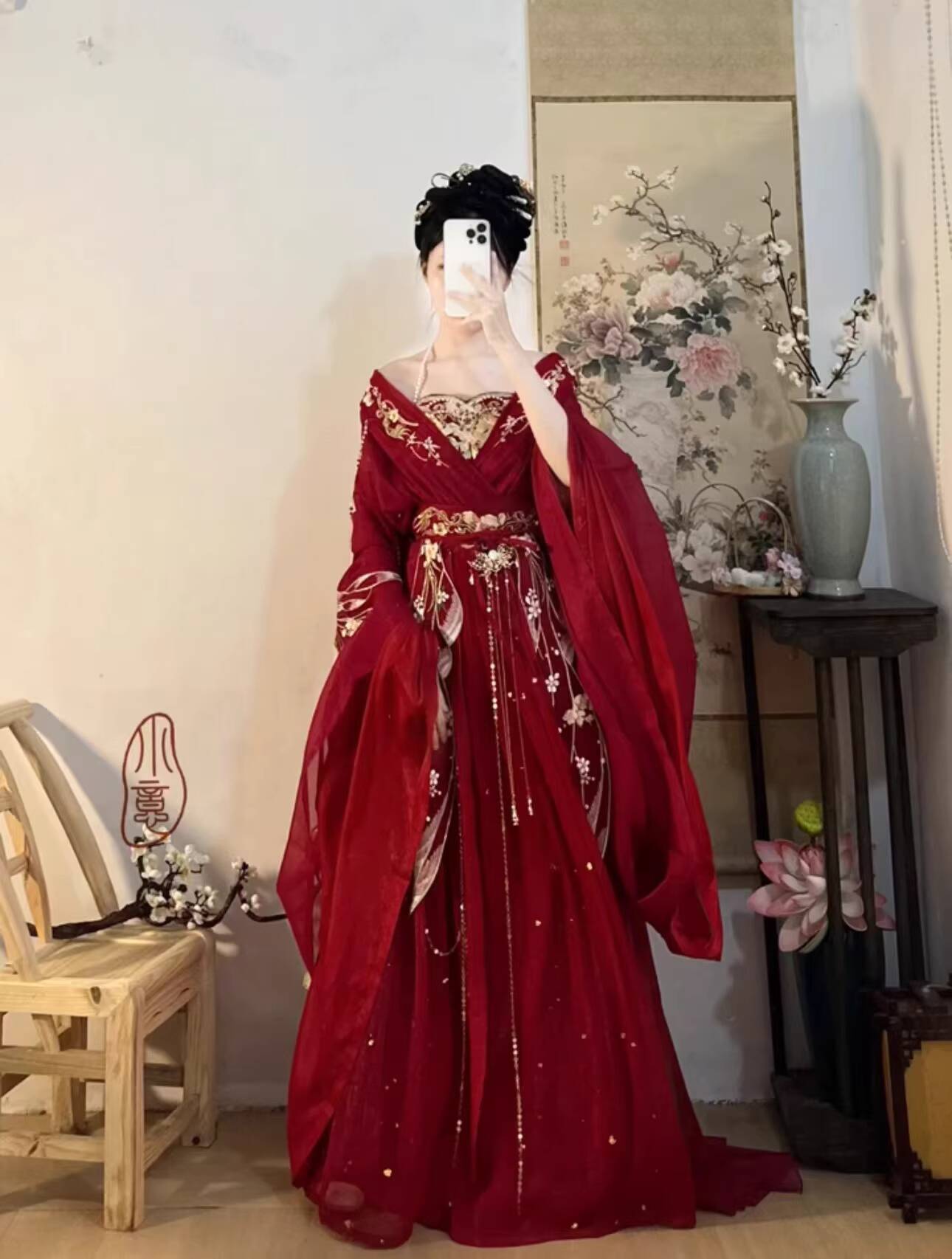 2025 quente guofeng deusa das  - Embroidery Flower avaliação e preço