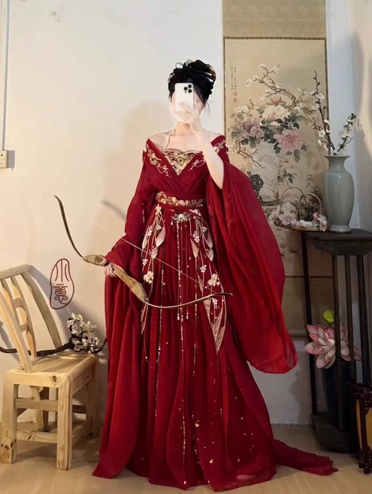 2025 quente guofeng deusa das  - Embroidery Flower avaliação e preço