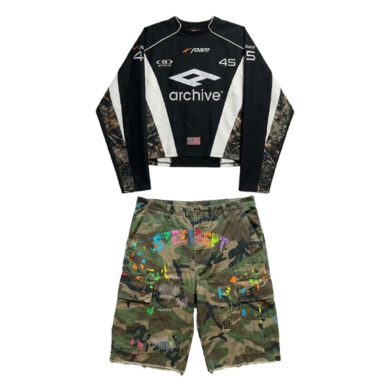 Conjunto Masculino de Streetwe - Embroidery Knit avaliação e preço