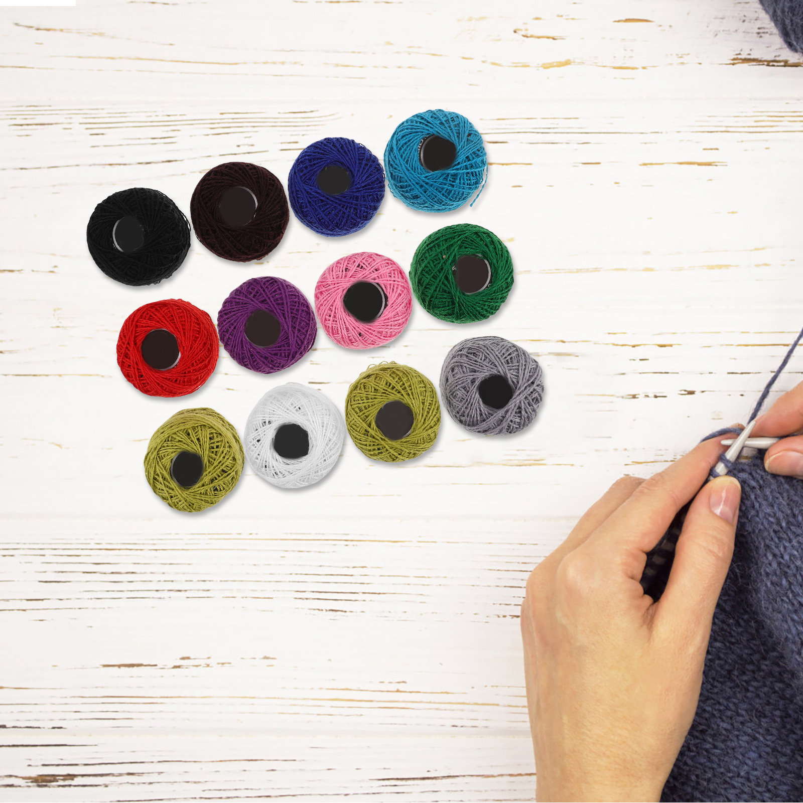 12 Peças de Fio de Algodão par - Embroidery Kit avaliação e preço