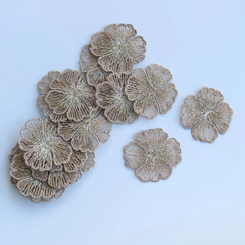20 peças de Apliques Florais D - Embroidery Flower avaliação e preço