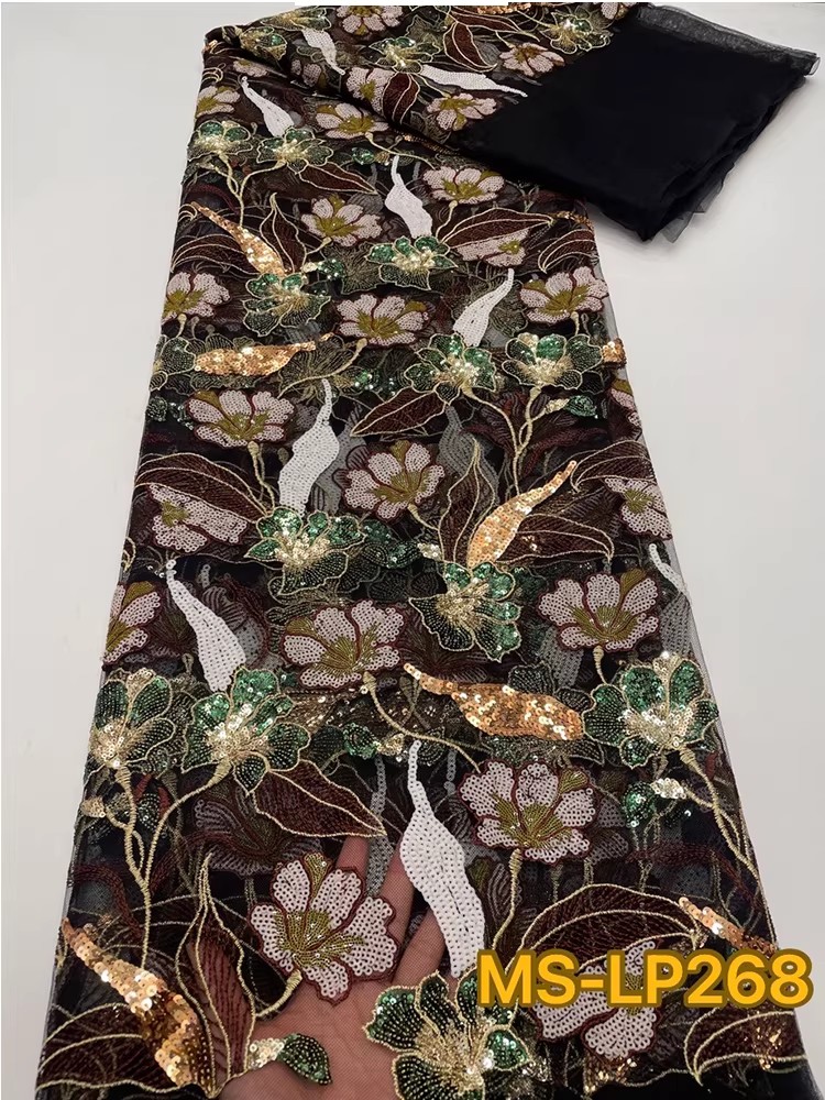 Tecido de luxo de 1 jarda com  - Embroidery Net Dress avaliação e preço