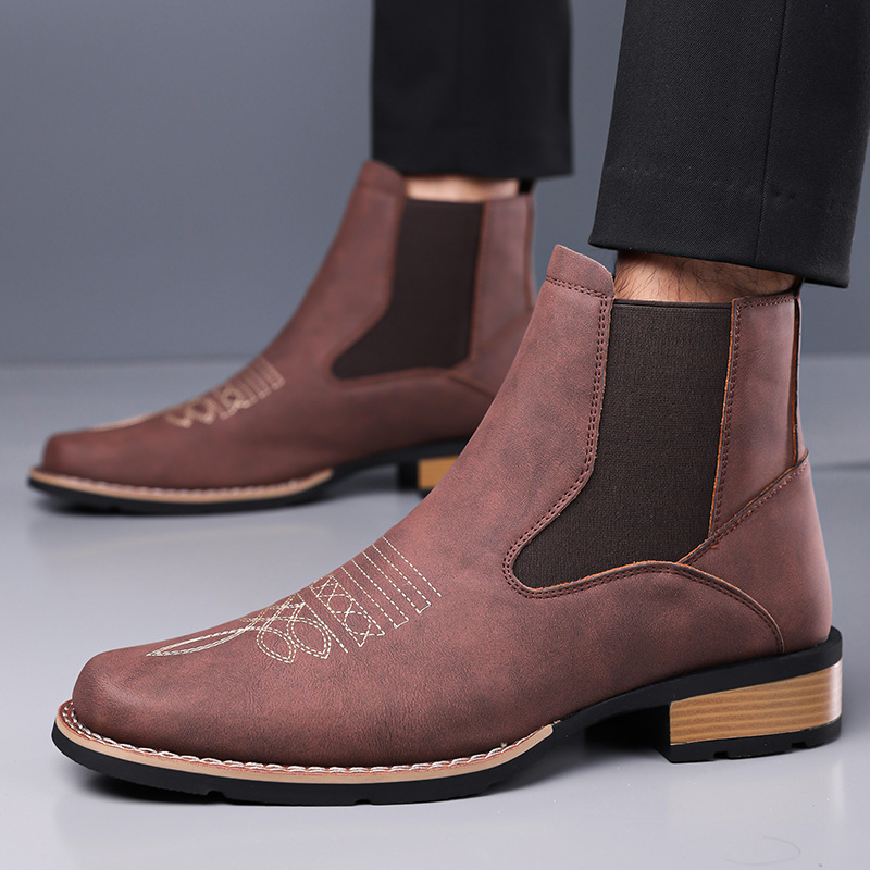 Botas Chelsea Masculinas de Lu - Embroidery On Leather avaliação e preço