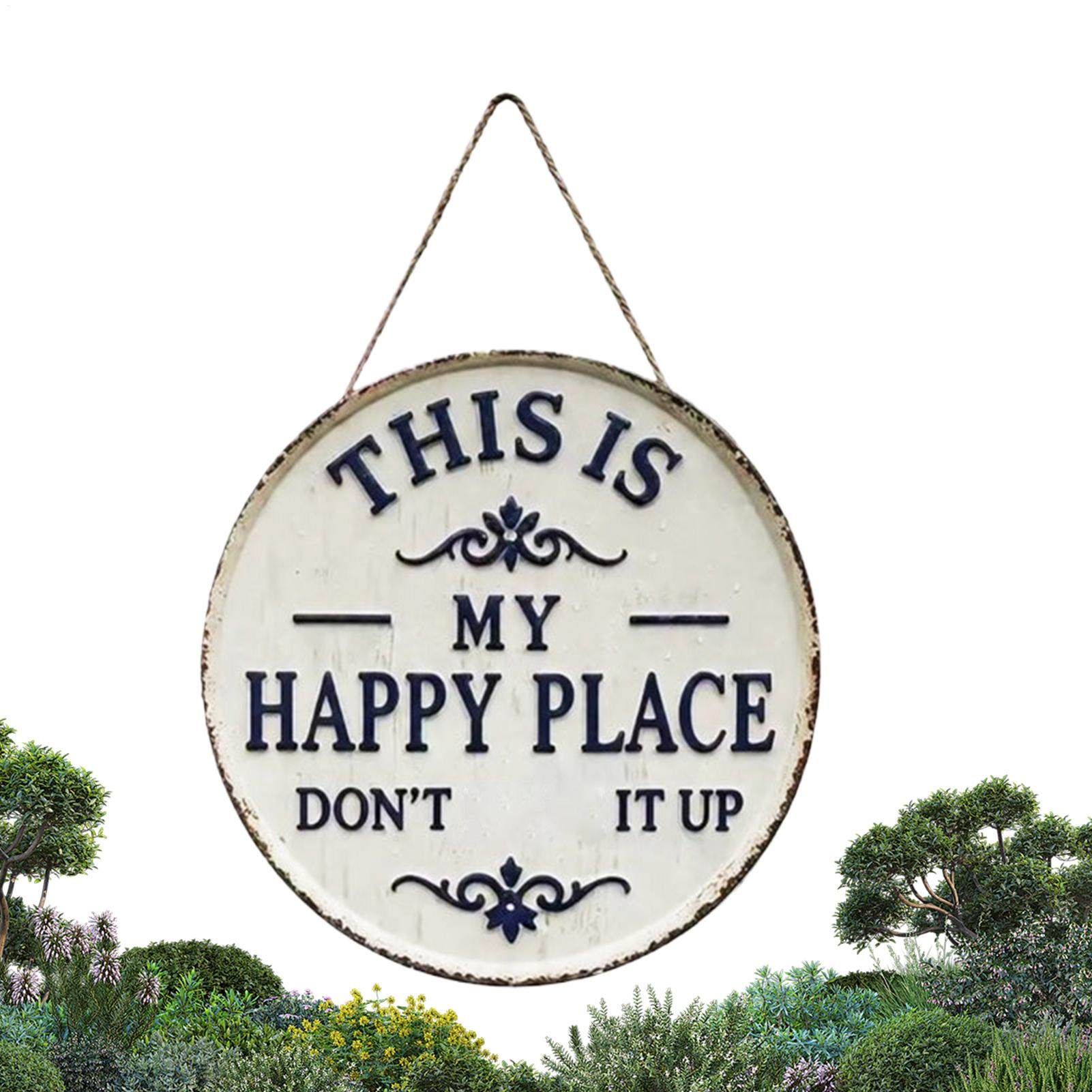 Placa de Boas-Vindas Redonda V - Embroidery Garden avaliação e preço