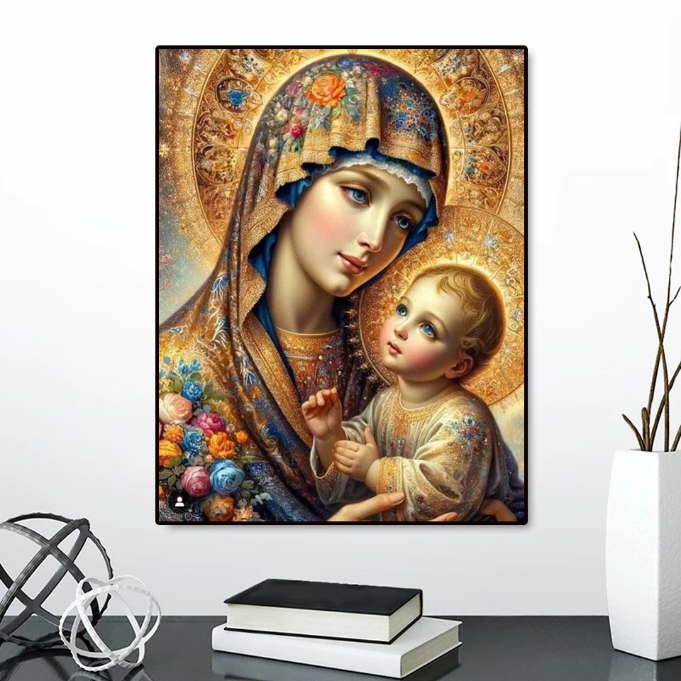 Pintura em Diamante Sem Moldur - Embroidery Flower avaliação e preço