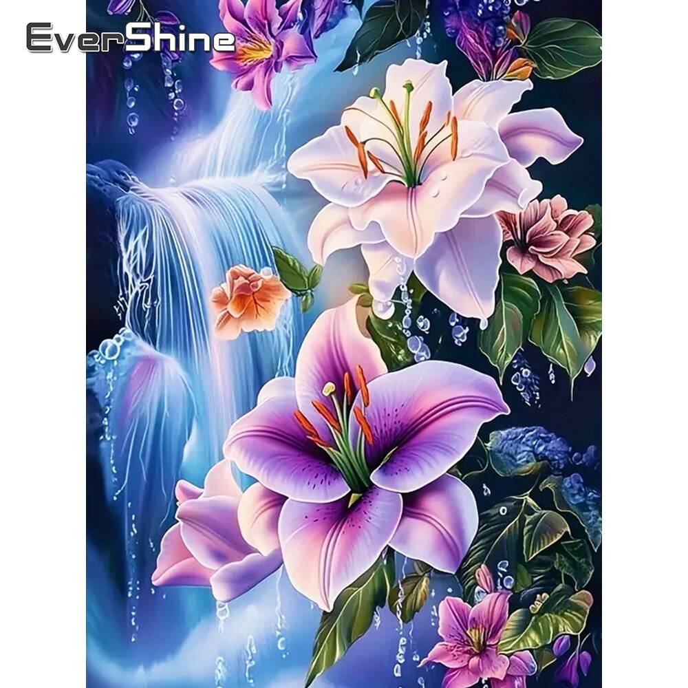 Evershine pintura diamante amo - Embroidery Flower avaliação e preço